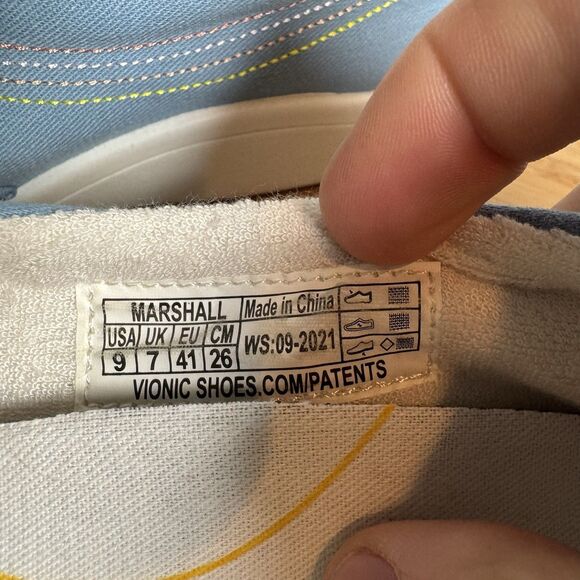 S Vionic Womens Marshall Blue Casual Flats Size 9 Slip On Shoes - Picture 8 of 8